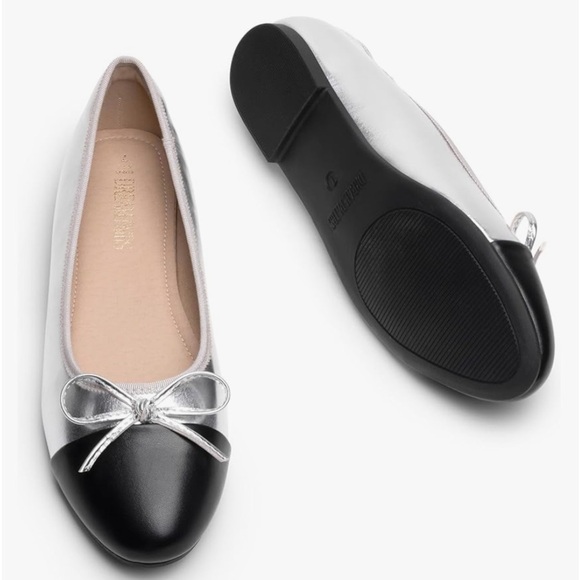 New DREAM PAIRS Round Toe Ballet metallic Flats, Comfortable Slip-on size 11 - Picture 1 of 9